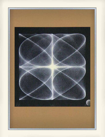 gemoetric theme abstract art print - black and white