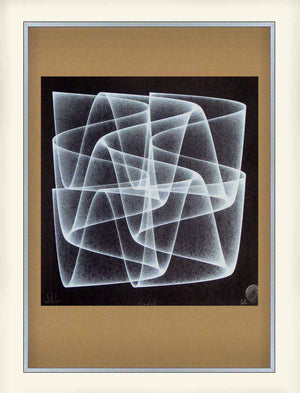 black and white abstract art print