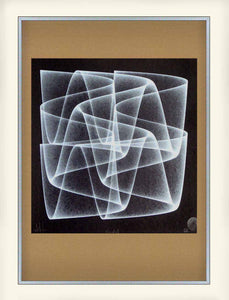 black and white abstract art print