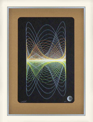 sound inspired linear abstract art print