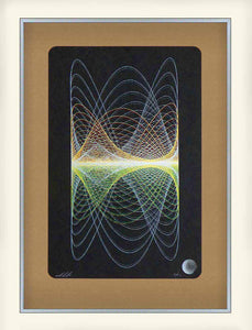 sound inspired linear abstract art print